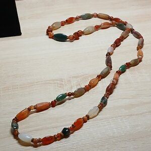 Fashion Vintage Handmade Multi Colored Glass Beaded Necklace Jewelry #73